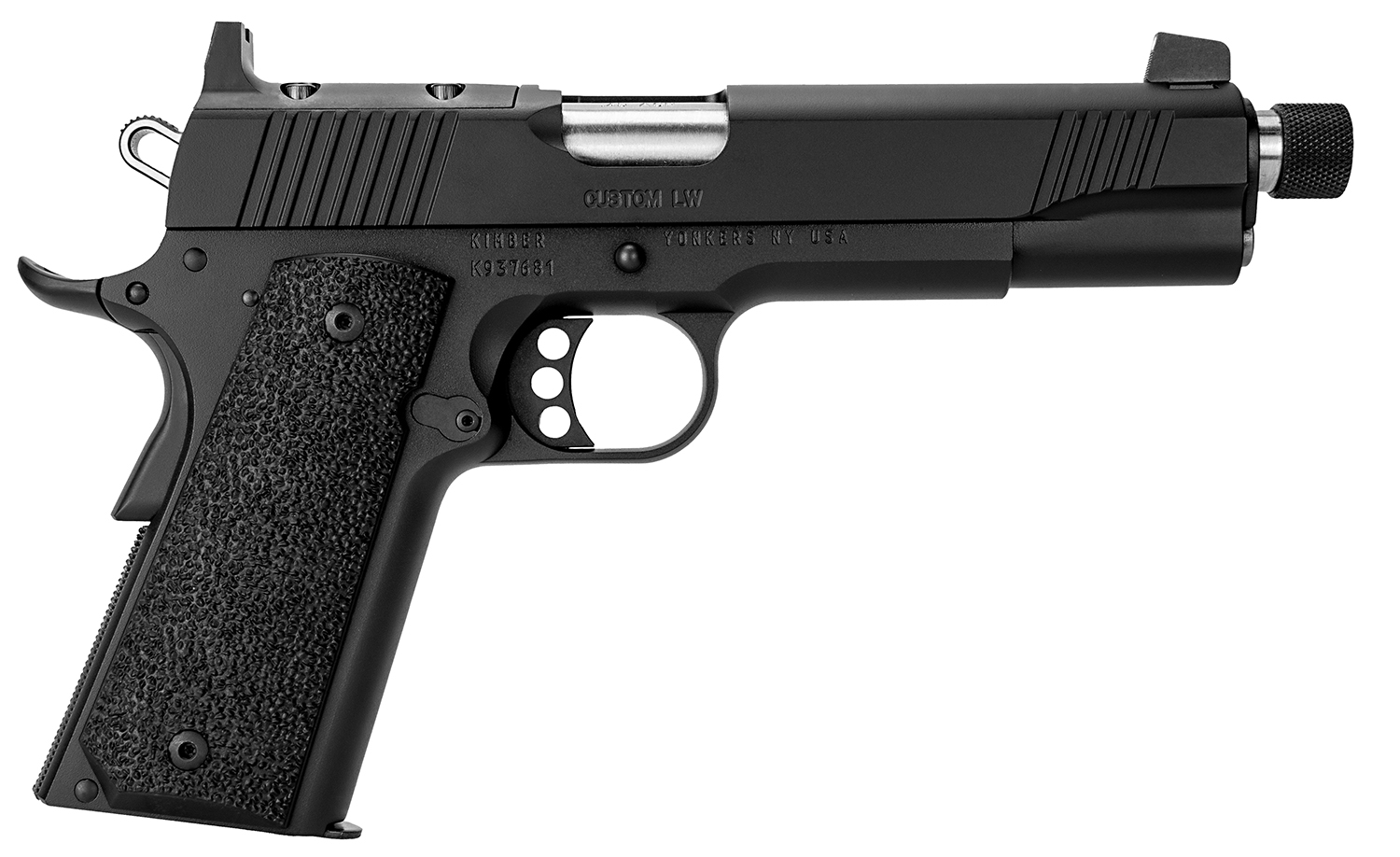 Kimber 1911 Custom LW 9mm 5-Inch Threaded Barrel Optics-Ready Ergo Grips Pistol - Kimber - 9mm