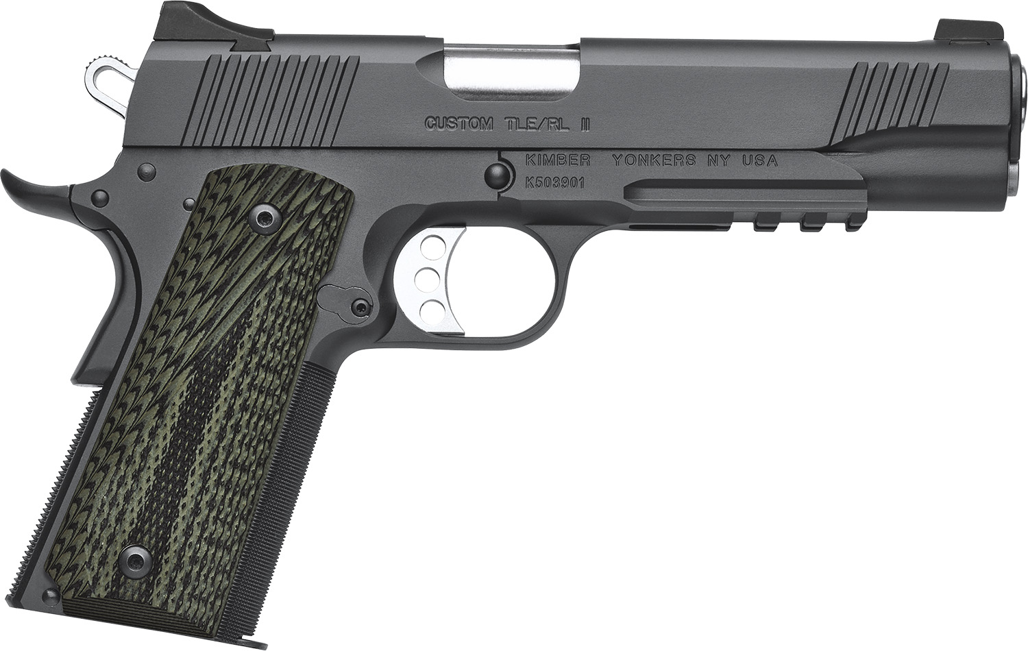 Kimber Custom TLE/RL II Pistol 45 ACP 5" Barrel Matte Black with Rail 7rds - Kimber - 45 ACP