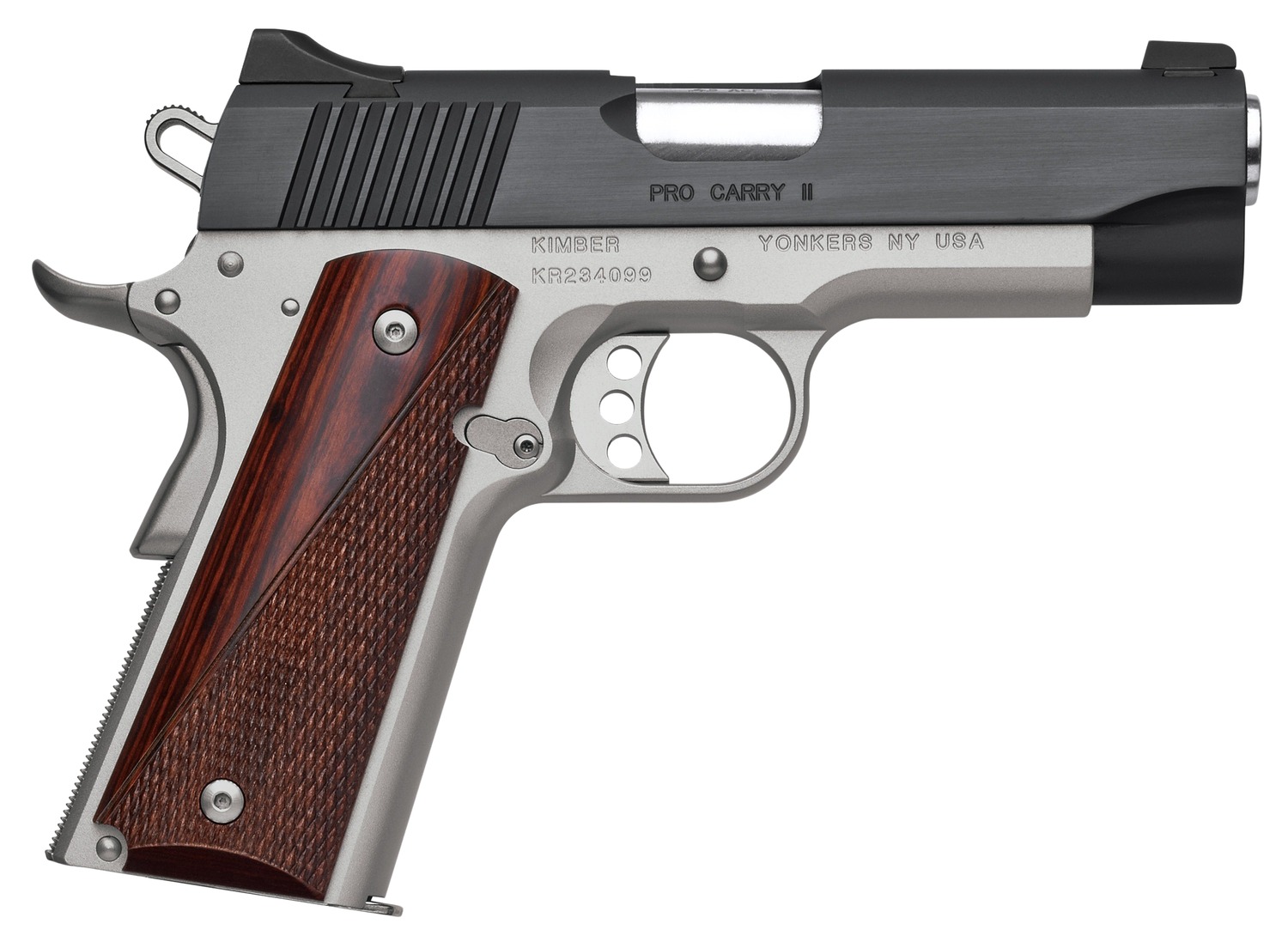 Kimber 3200333 Pro Carry II 9mm Pistol, 4" Two-Tone, Rosewood Grips - Kimber - 9mm