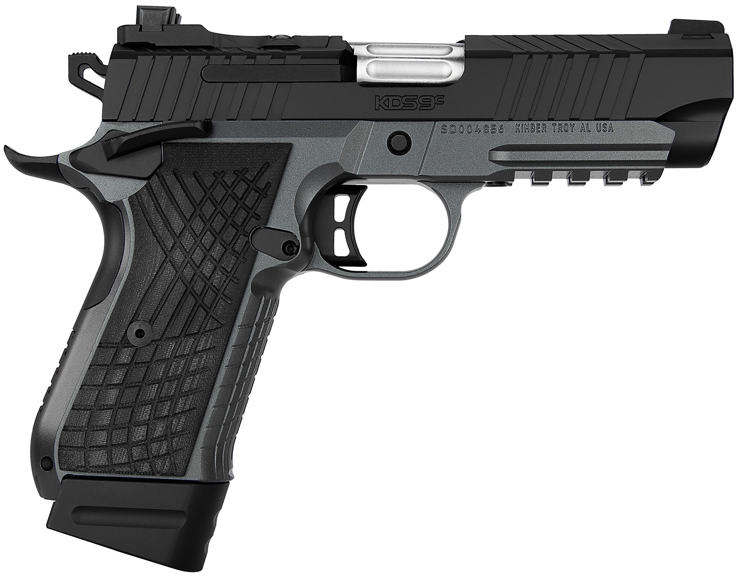 Kimber KDS9c 9mm 4" Dark Gray/Black, Stainless Slide, TruGlo Night Sights, G-10 Grips, 18 & 15rd Mags
