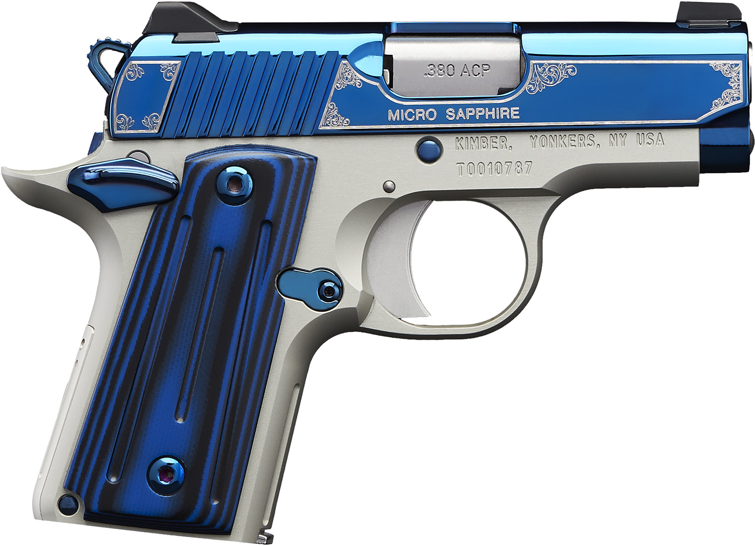 Kimber Mfg.inc 3300090 Micro Sapphire NS 380 ACP 7+1 2.75" Polished... - Kimber - 380 ACP