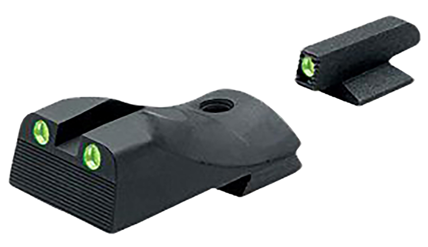 Kimber ML11212 1911 Slant Fixed Night Sight Set Green Tritium Black Outline