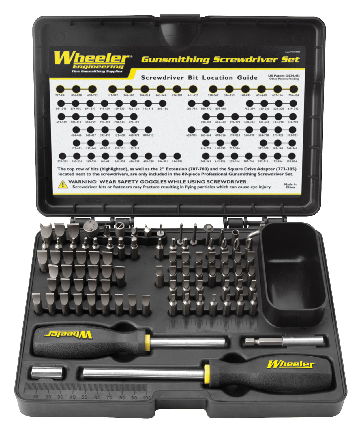 Wheeler Gunsmith Set Professional Tool 89 Piece Screwdriver 562-194