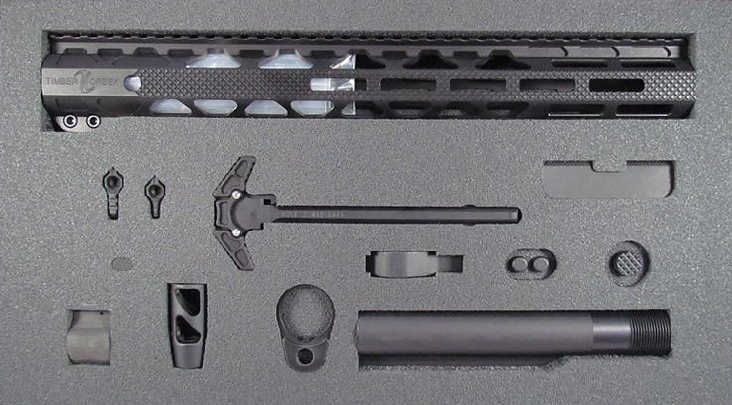 Timber Creek TCGKBL Greyman AR-15 Build Kit, Type III Hard Coat Black