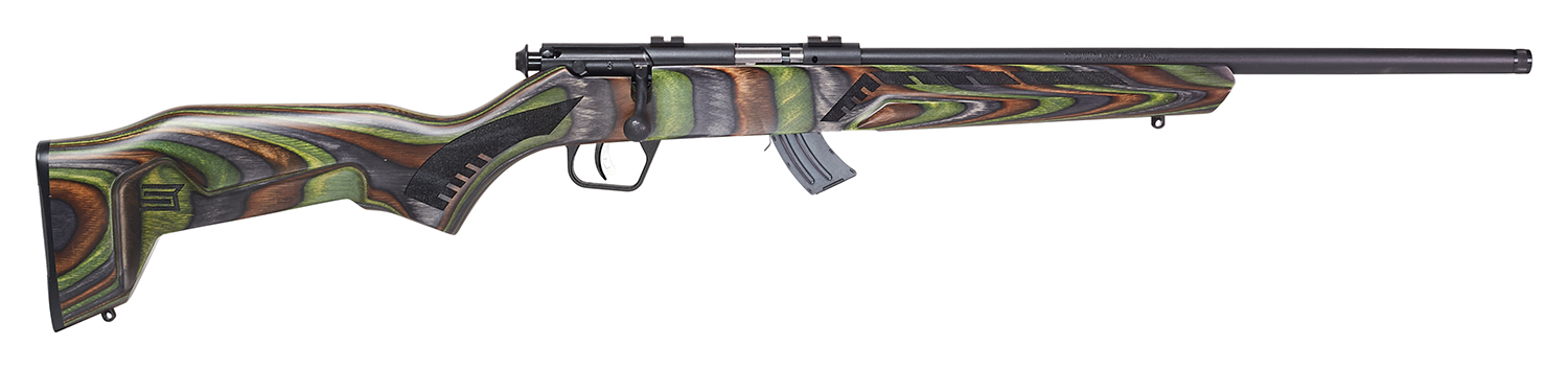 Savage Arms 26743 Mark II Minimalist 21 Sharp 10+1 18" Matte Black Threaded Barrel & Drilled & Tapped Carbon Steel Receiver, Boyd's Minimalist Satin OD Green Laminate Stock, Right Hand