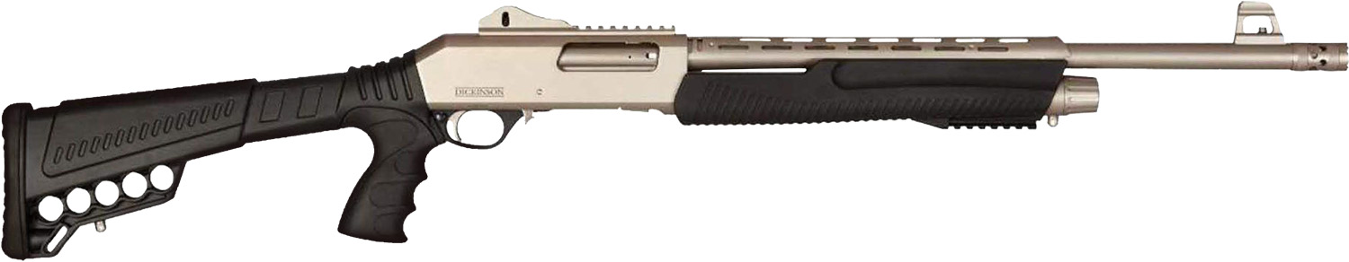 Dickinson XX3D Marine Series 12GA Tactical Pump Shotgun, 18.5" Barrel, 5+1 Capacity, Ghost Ring Sights