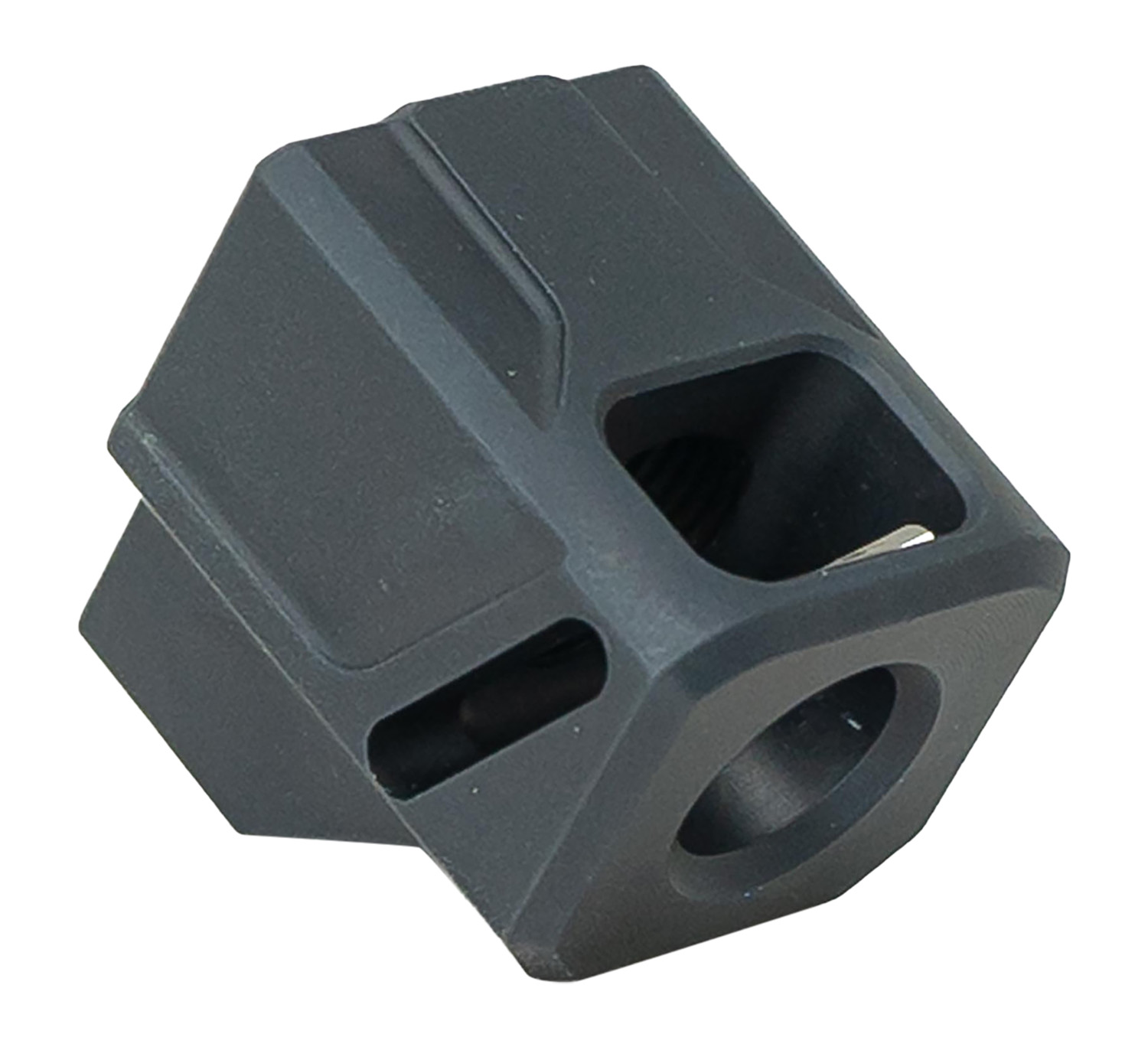 Faxon Firearms FFPACOMPDSMP01 EXOS-514 Compensator For M&P Black Aluminum 1/2"X28 Threads 1.10" OAL 9mm