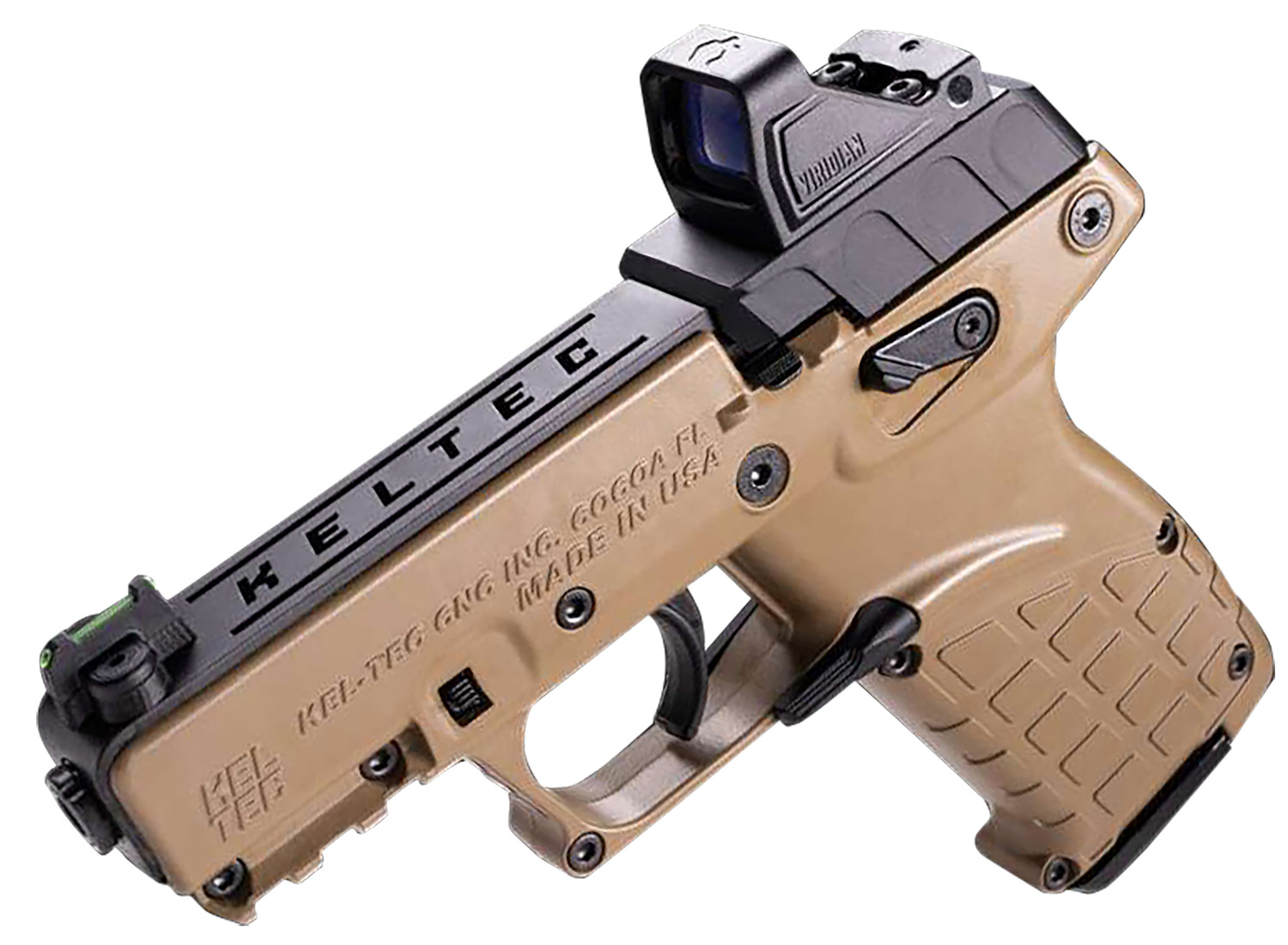 Kel-Tec P17BTANOPTIC P17 22 LR 16+1 3.80" Optic & Holster Tan