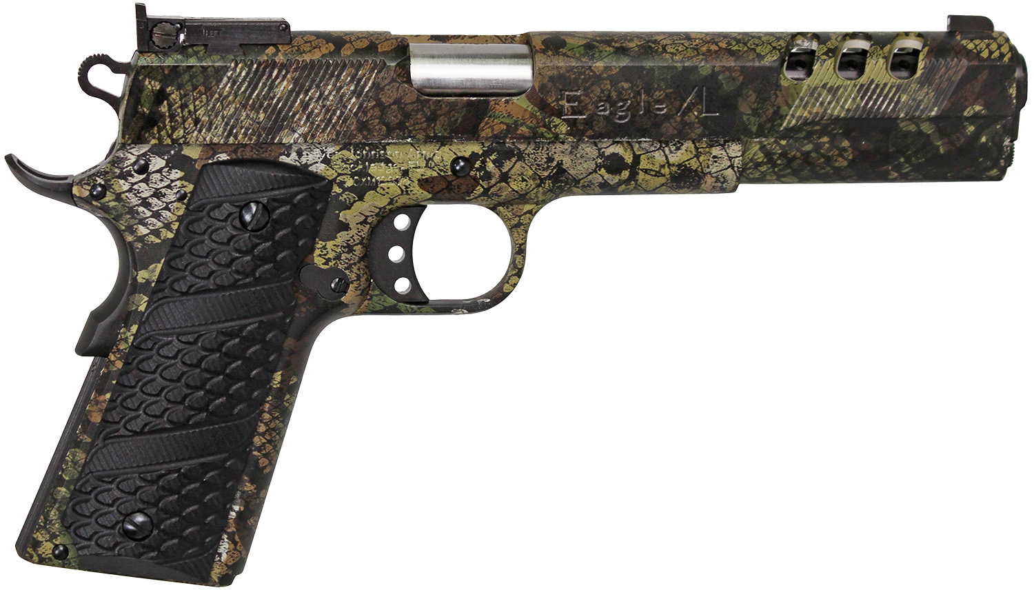 Iver Johnson Eagle XL Ported 10mm 6-Inch 8-Round G10 Swamp Snake Handgun