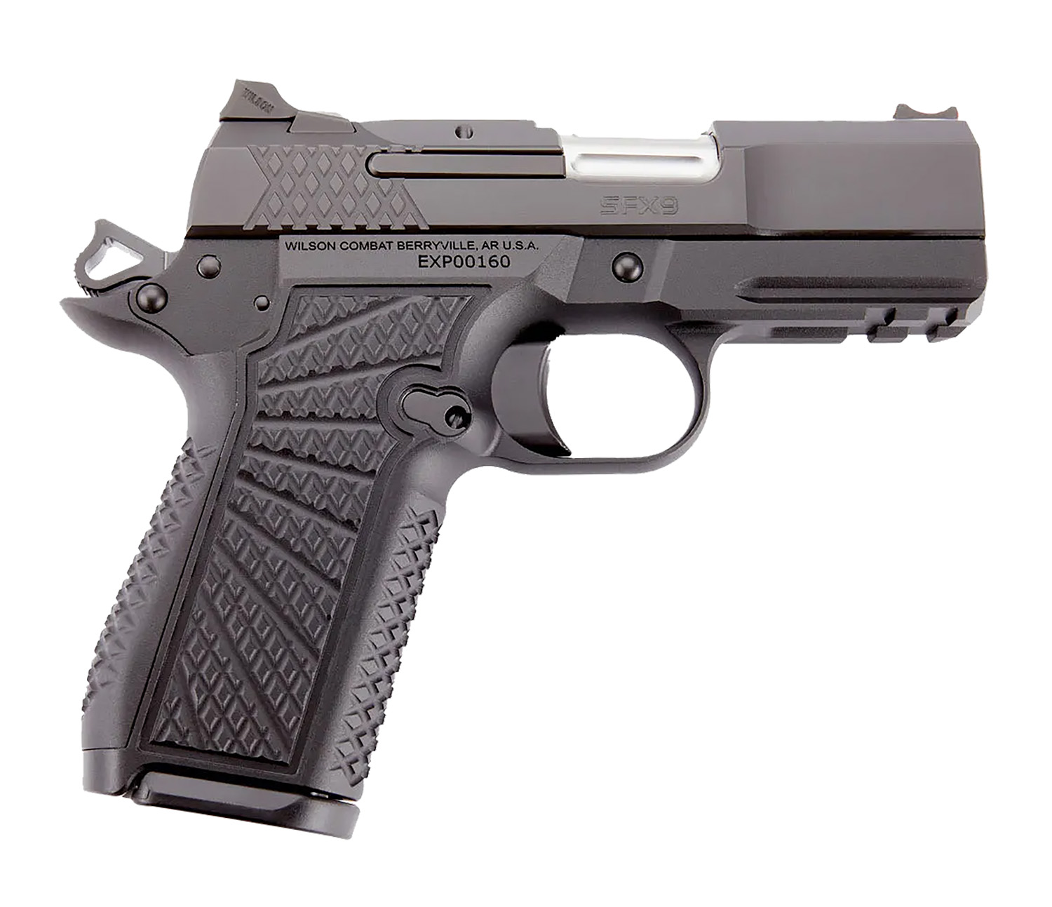 Wilson Combat SFX9CPR3 SFX9 Compact  9mm 15+1 3.25" Black G10 Starburst Grip