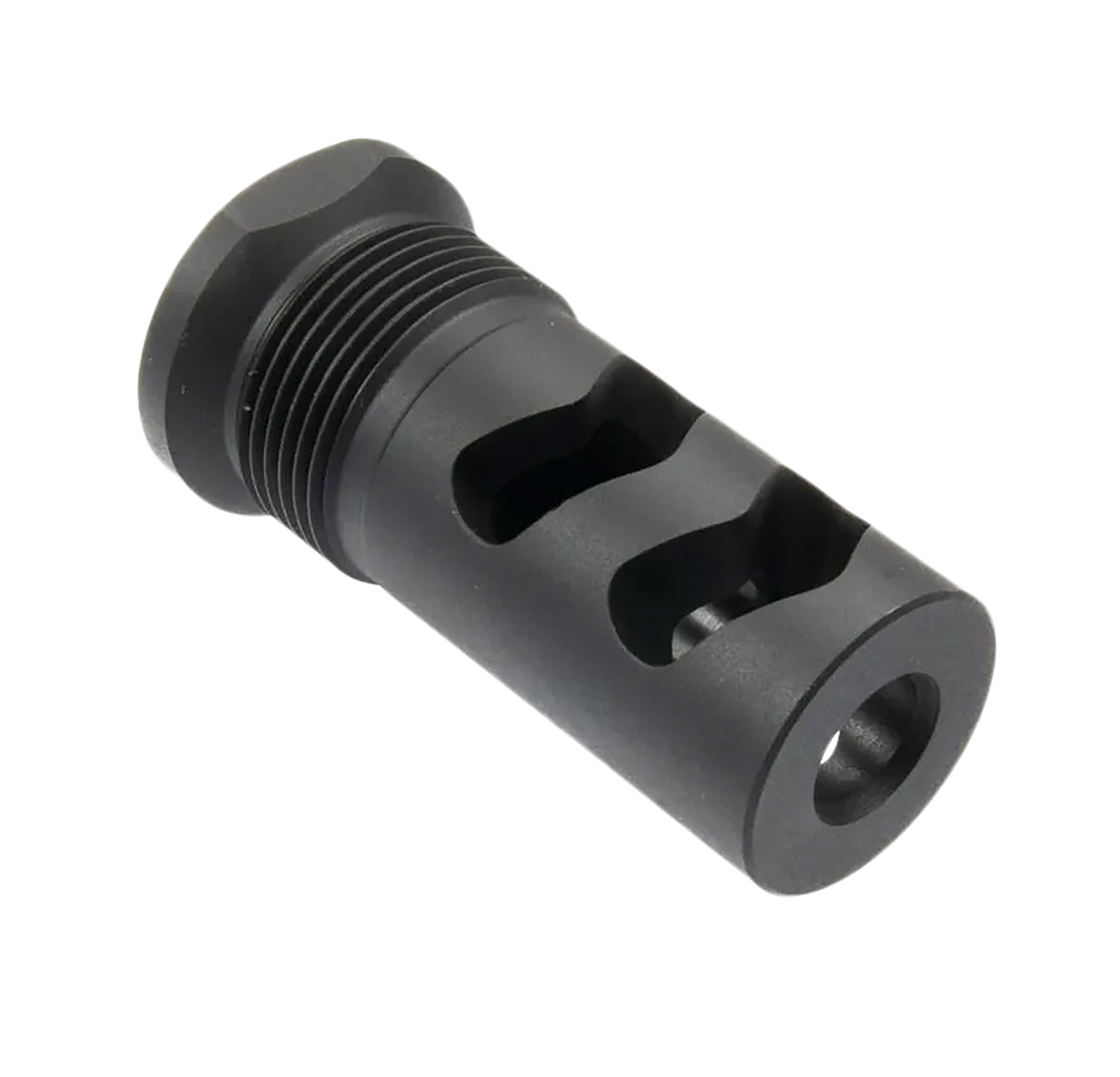 Wilson Combat SPRTMBFB30 Muzzle Brake Whisper 30 Cal 5/8"X24 Black Melonite