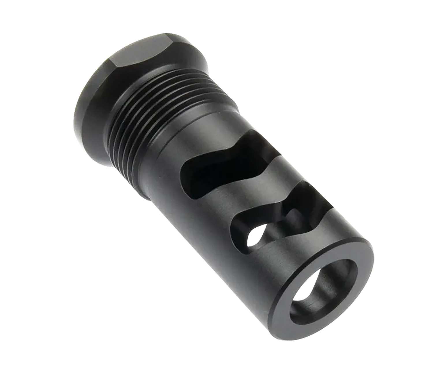 Wilson Combat SPRTMBFB458 Muzzle Brake Whisper 458Cal 11/16"X24 Black Melonite