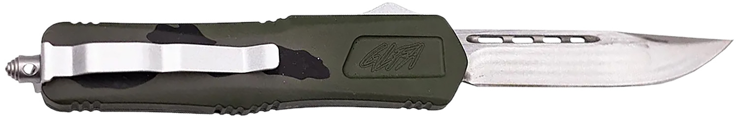 Great Lakes Firearms GLKMDSMTPGRN GLFA Medium 3.50" OTF Plain Steel...