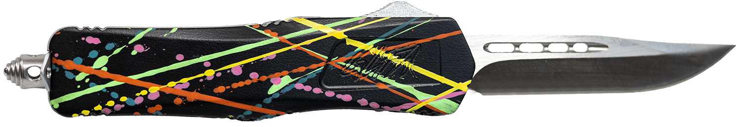 Great Lakes GLKMDSMTSBLK 3.5" OTF Steel Blade, Black Cerakote Handle