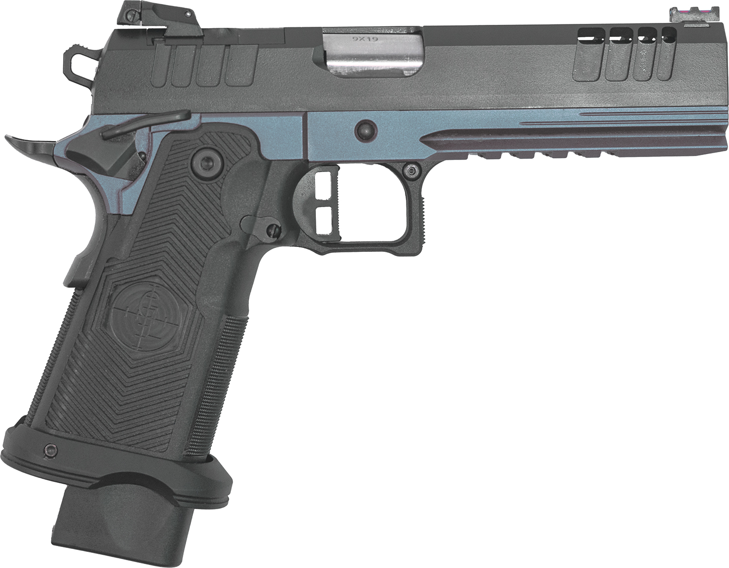 Great Lakes Firearms GL1911DS9FSSBLU 1911 DS Synergy 9mm Luger 20+1 5”