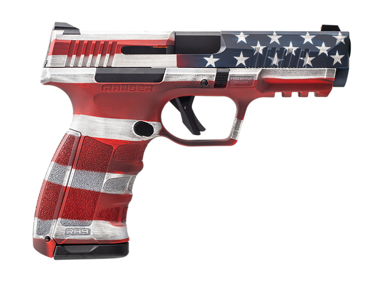 Dickinson RA9US 9mm Luger 17+1 4.25" American Flag Cerakote Slide