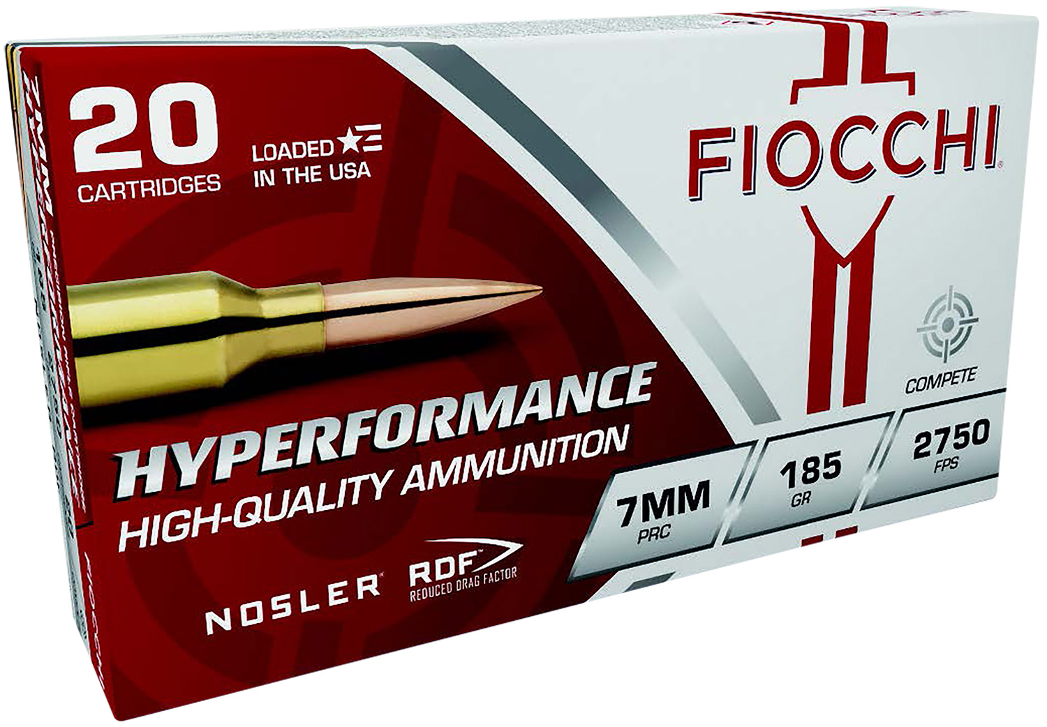 Fiocchi 7PRCRD Hyperformance Match 7mm PRC 185gr Nosler RDF 20/Box
