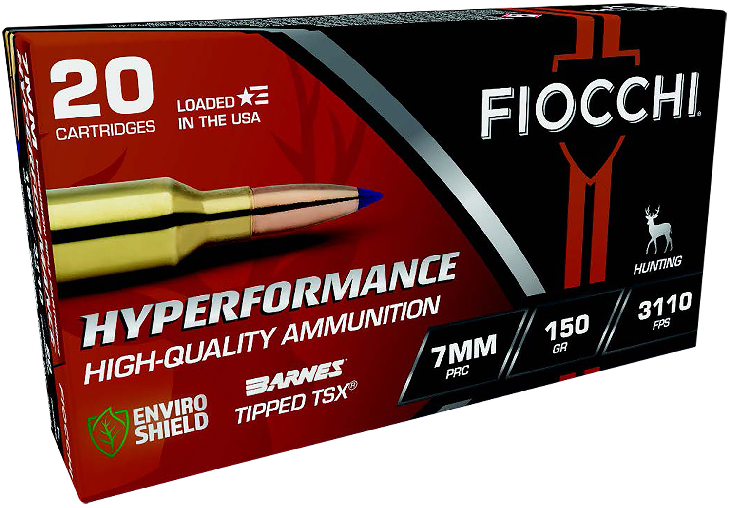 Fiocchi 7PRCTT Hyperformance 7mm PRC 150gr Barnes Tipped TSX 20/Box