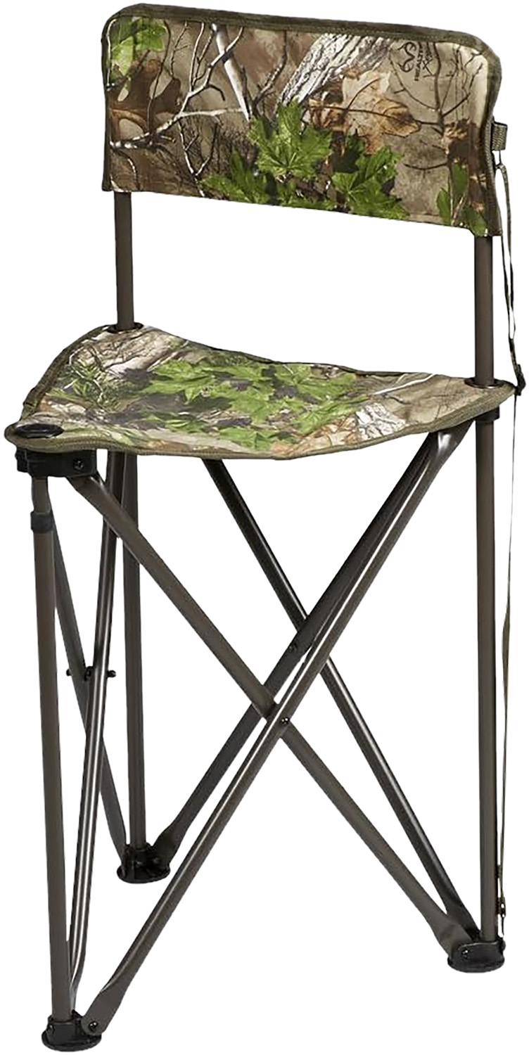 Tripod CamoChair - Lightweight, Collapsible, Realtree Xtra Green, 30" Tall, 19.5" Seat Height