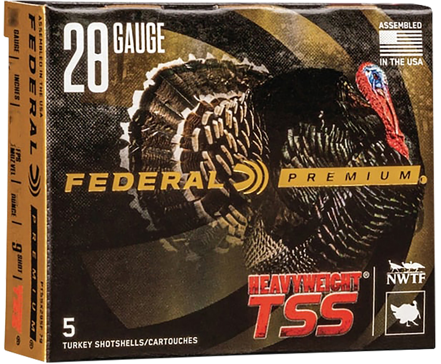 Federal PTSSX285F9 Premium TSS 28Gauge 3 1 5/8oz 9Shot 5 Per Box/10 Case
