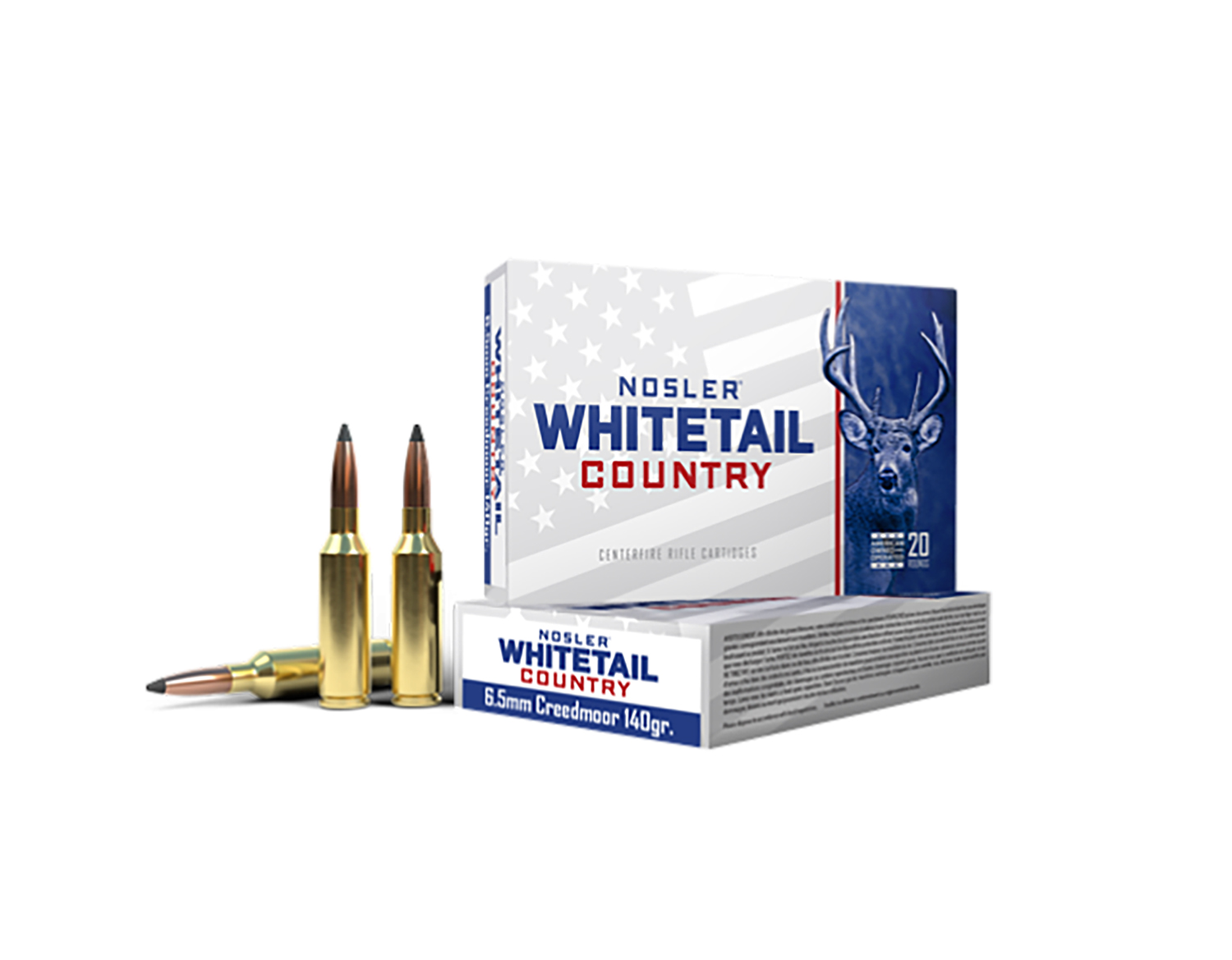 ler Whitetail Country 6.5mm Creedmoor 140 Gr JSP Ammo