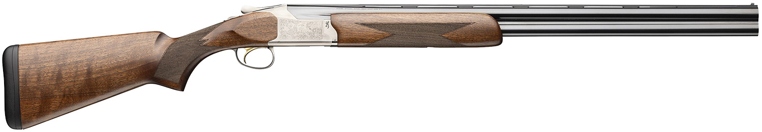 Browning 0183463005 Citori 825  12 Gauge Break Open 3 2rd 26 Polished Blued Over/Under Vent Rib Barrel, Silver Nitride Stainless Steel Receiver, Fixed Black Walnut Stock