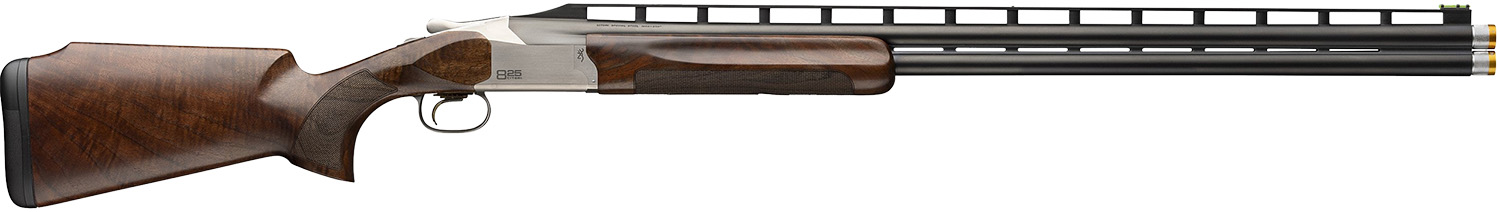 Browning 0183244002 Citori 825 Trap 12 Gauge Break Open 2.75 2rd 32 Polished Blued Over/Under Vent Rib Barrel, Silver Nitride Stainless Steel Receiver, Monte Carlo Comb Gloss Black Walnut Stock