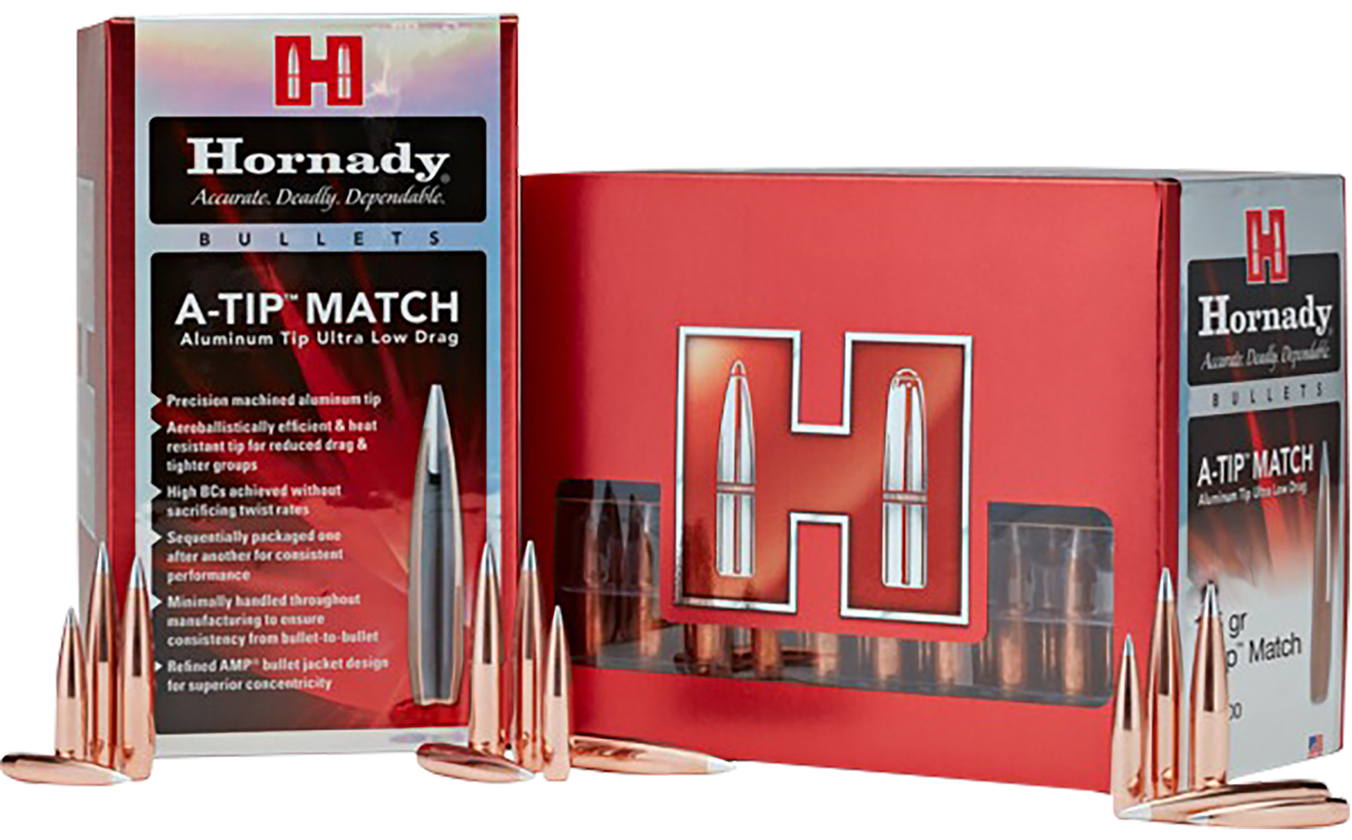 Hornady 26382 6mm .264 153gr A-Tip Match Bullets 500/Box