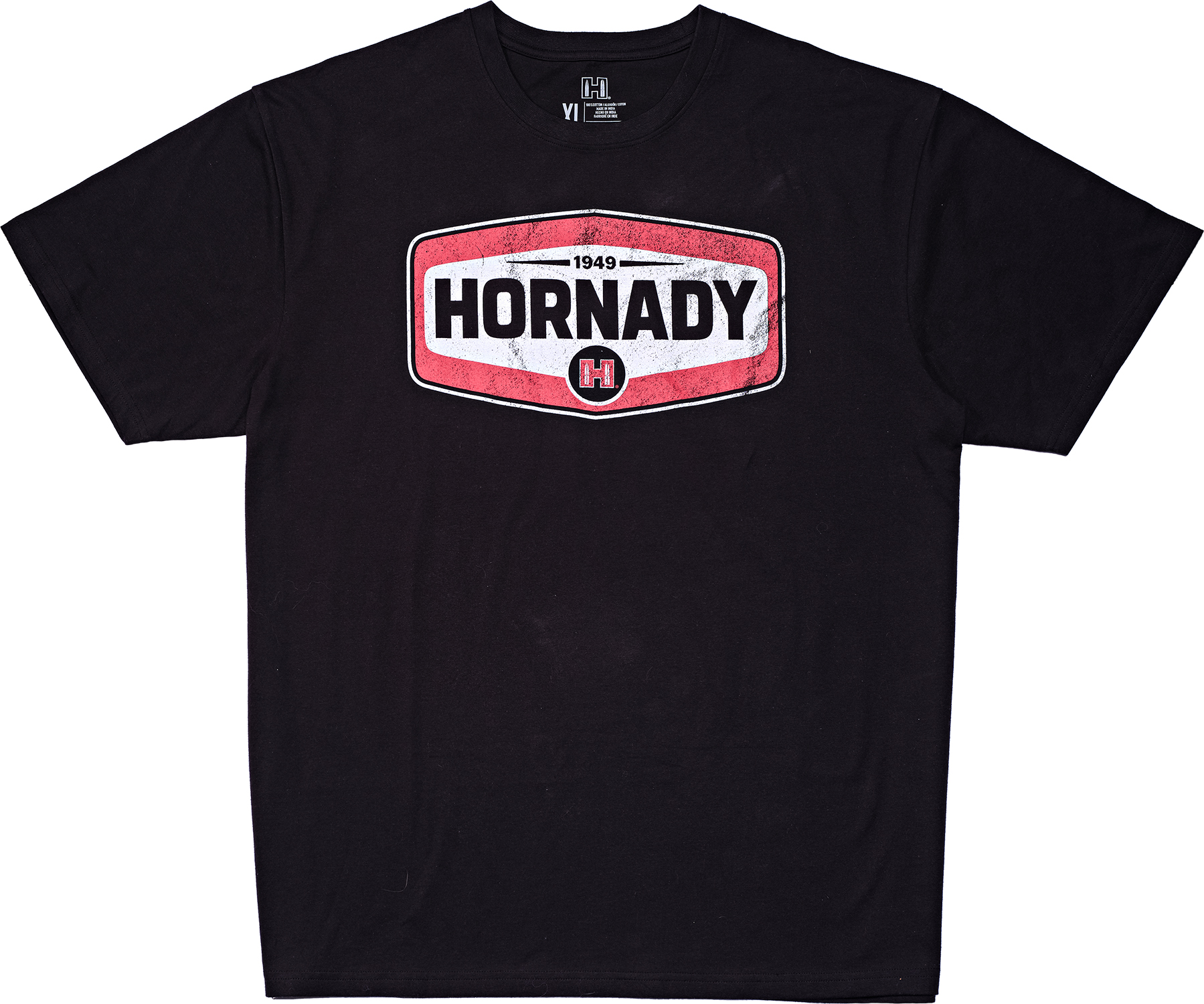 Hornady 99607L Black Cotton Short Sleeve Large - Horn Hunter - SHORT SLEEVE