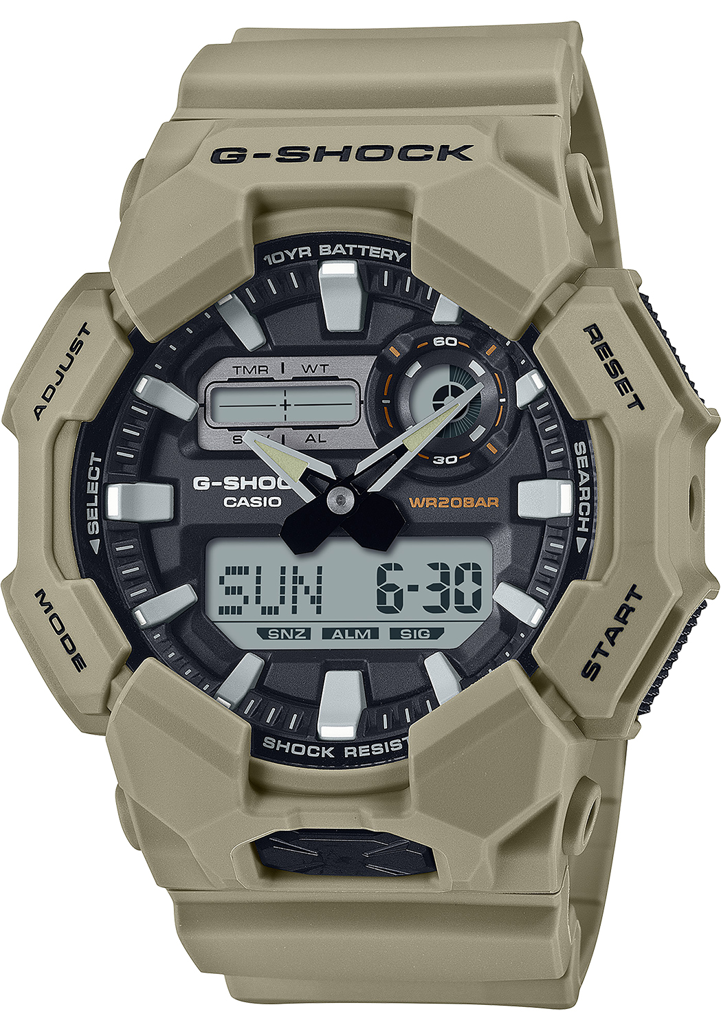 GSHOCK GA0105ACR     ANLG-DIGTL                TAN