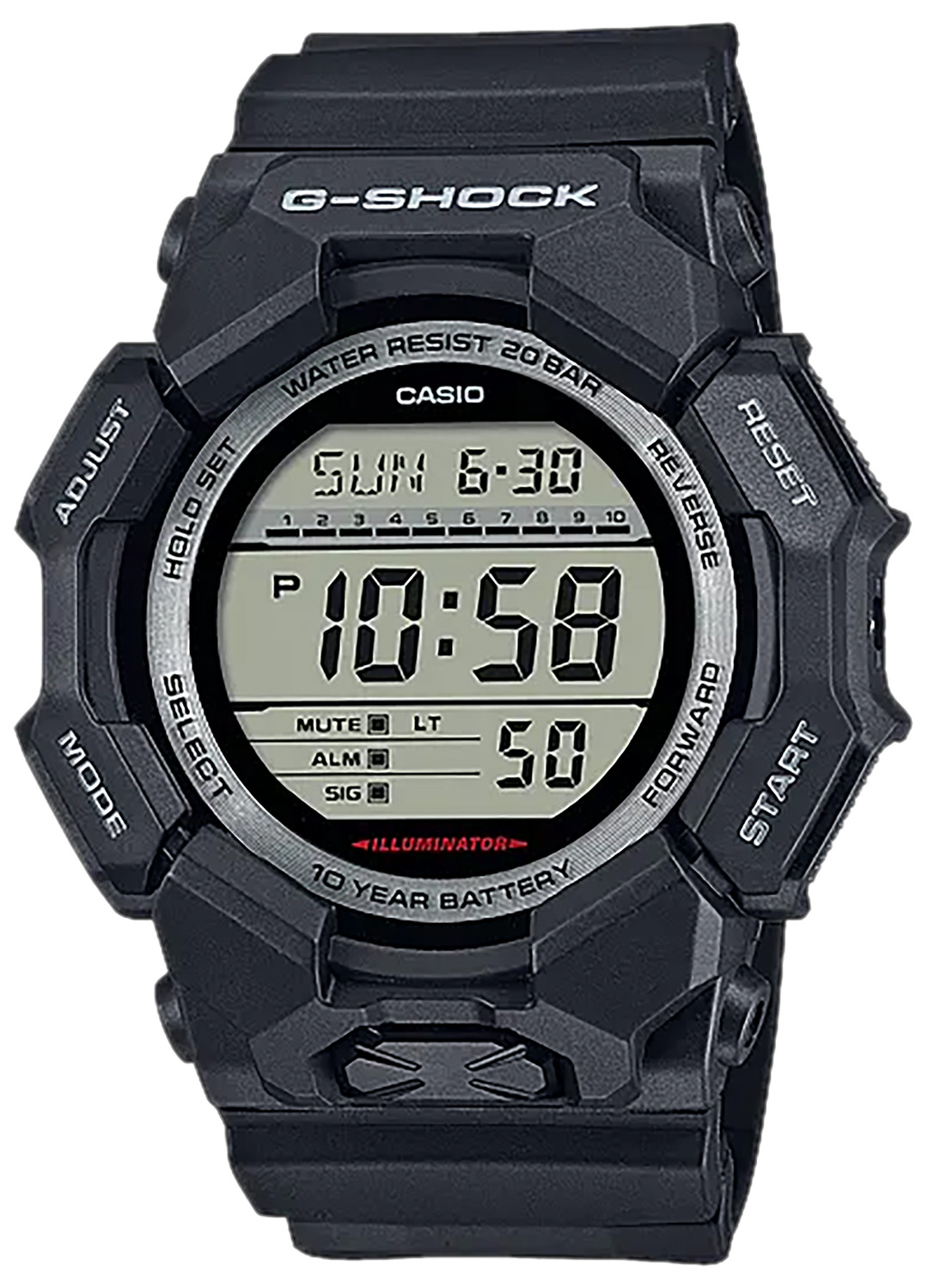 GSHOCK GD0101CR      DIGTL MOVEMENT            BLK