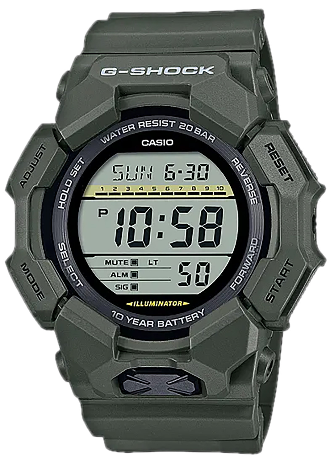 GSHOCK GD0103CR      DIGTL MOVEMENT            GRN