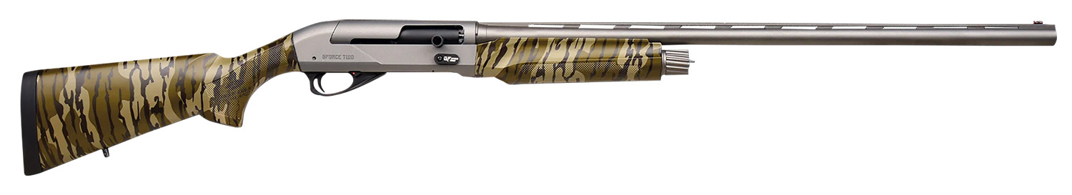 Gforce Arms GFTWO1228MO1 Two  12 Gauge Semi-Auto 3" 28" Matte Gray Vent Rib Barrel, Matte Gray Receiver, Adj Shim Mossy Oak New Bottomland Synthetic Stock