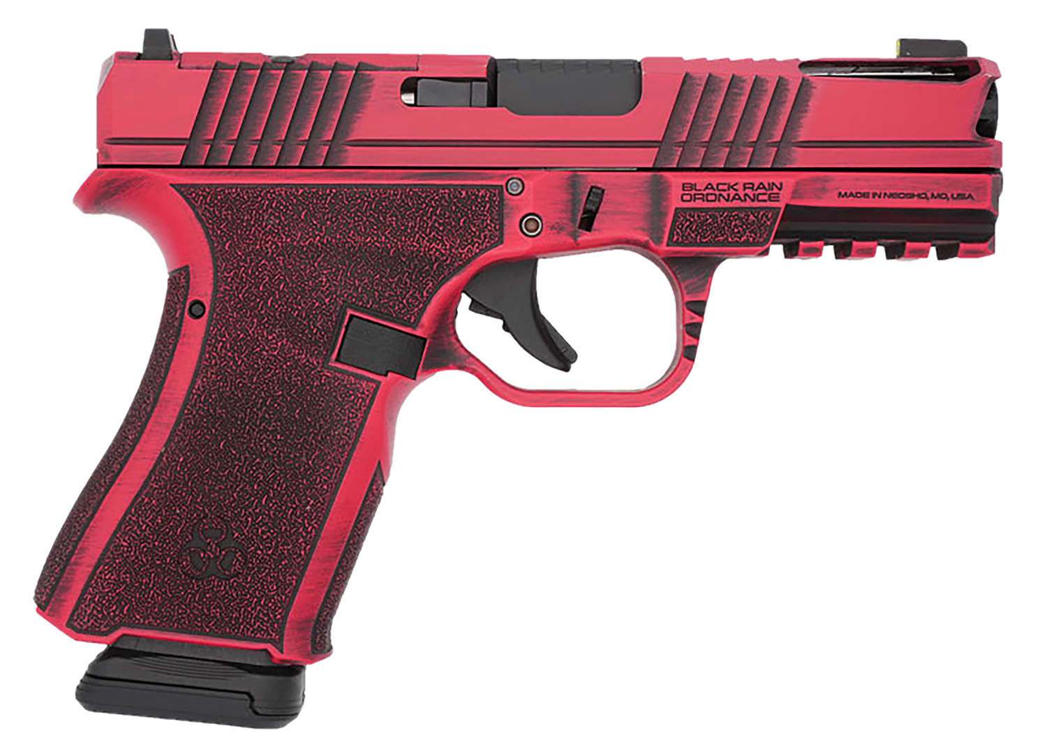 Black Rain Ordnance FLP9MMRB   Compact Frame 9mm 15+1 4 Stainless Steel Slide