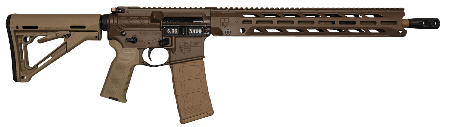 DIAMONDBACK DB15 5.56mm NATO 16in 30rd Brown/FDE Semi-Auto Rifle (1784K131) - Diamondback Firearms - 223 Rem | 5.56 NATO