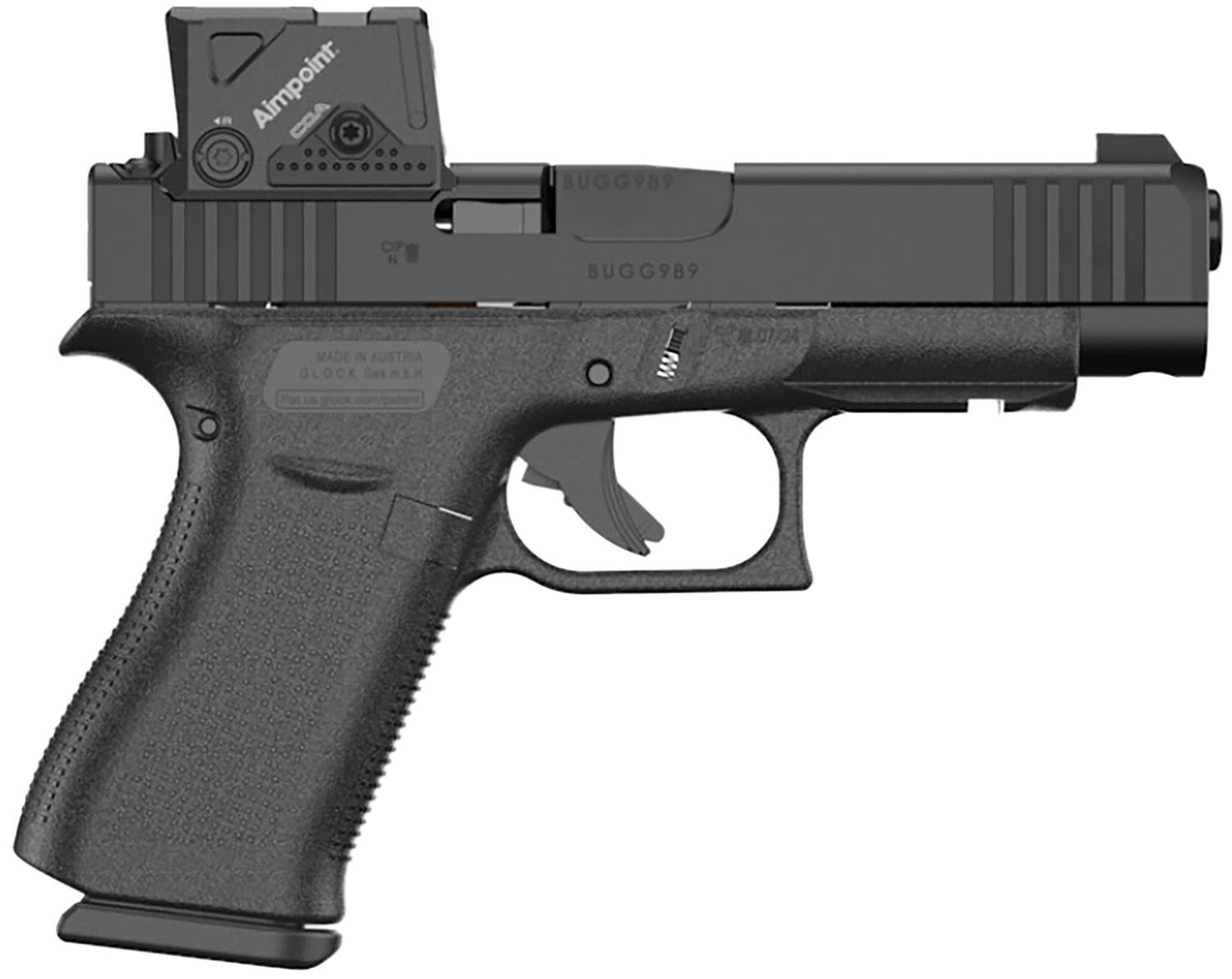 Glock G48 MOS8 9mm Handgun with Aimpoint COA Optic