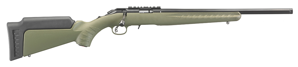 Ruger 8336 American Rimfire 17 HMR 18" Blued Barrel OD Green Stock