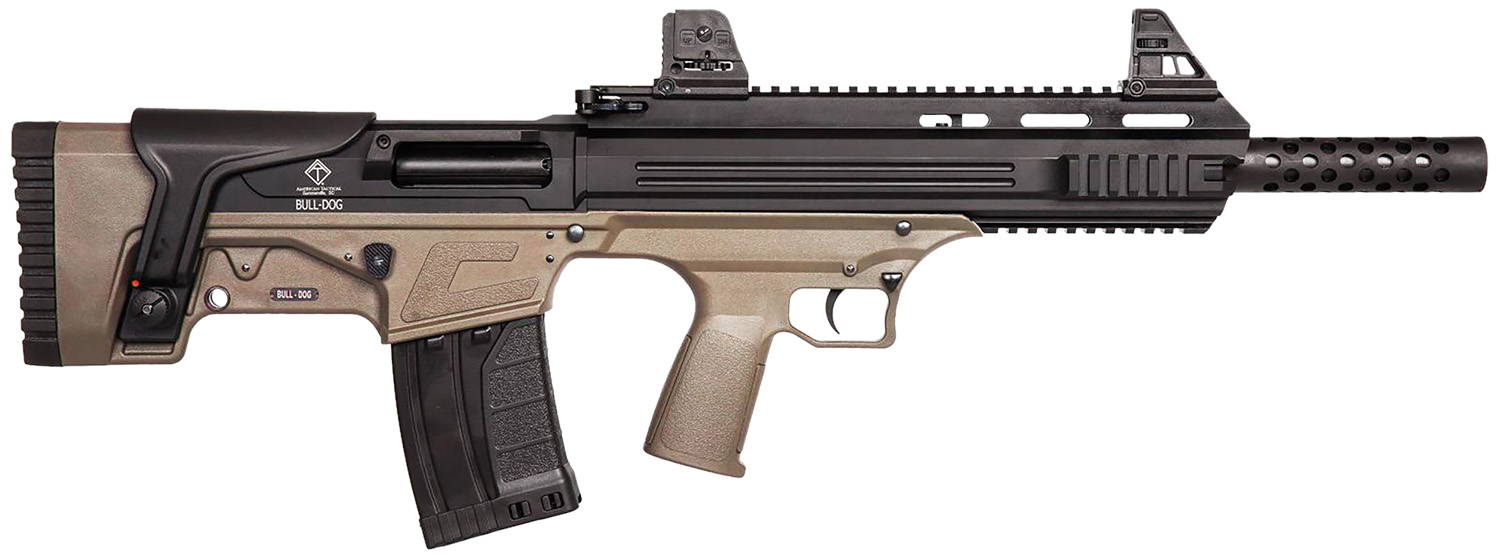 ATI ATIG410BDT Bulldog  410 Gauge Semi-Auto 3" 5+1 16" Tan Aluminum Receiver/Fixed Synthetic Stock