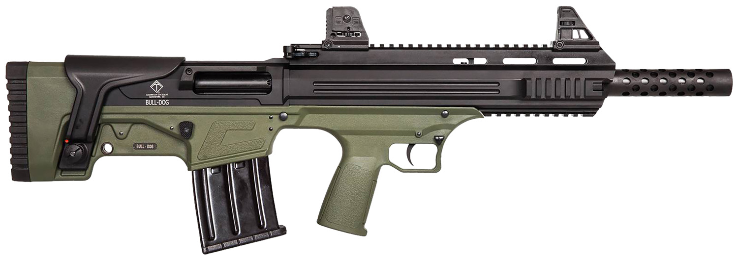 ATI ATIG410BDG Bulldog  410 Gauge Semi-Auto 3" 5+1 16" Green Aluminum Receiver/Fixed Synthetic Stock