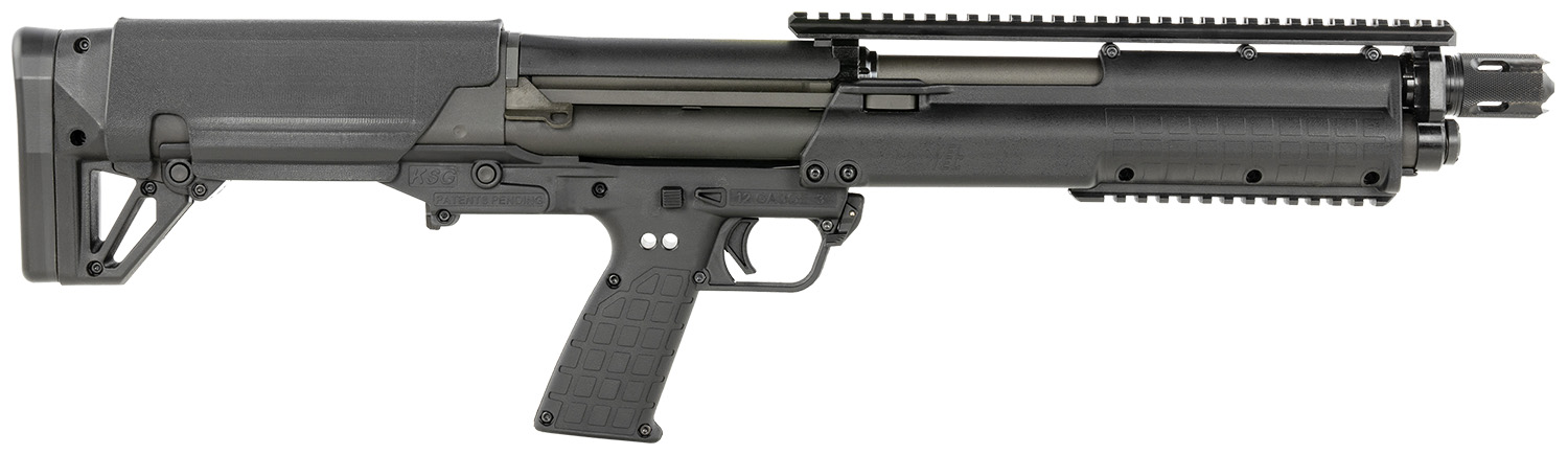 Kel-Tec KSGBLKD 12 Gauge KSG Defender 18.5" Pump Action 14rd Black