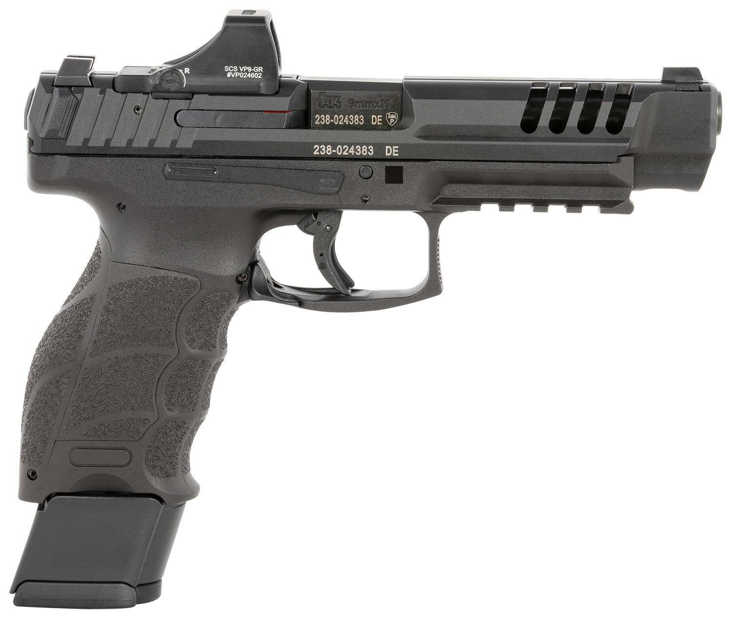 HK 81000878 VP9L SCS 9mm Luger 10+1 5" Black Polygonal Rifled Barrel... - Heckler & Koch - 9mm