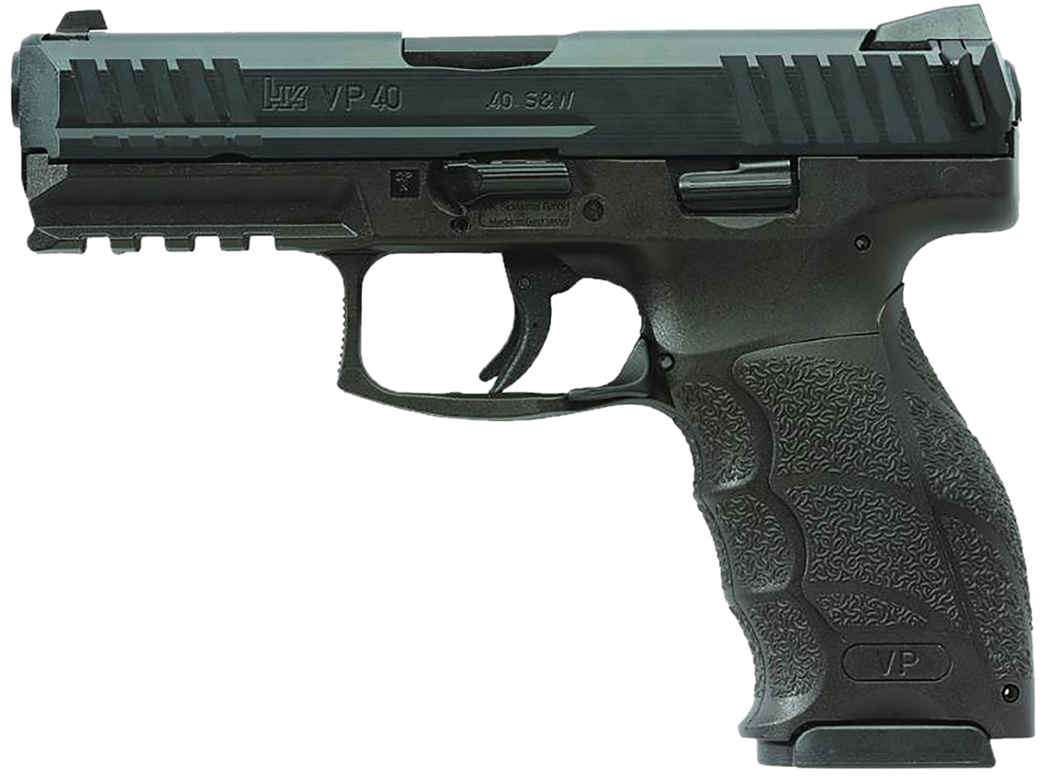 HK 81001161 VP40  40 S&W 10+1 4.09 Black Steel Barrel, Black Cerakote Serrated Steel Slide, Black Polymer Frame w/Picatinny Rail, Black Interchangeable Backstrap Grip