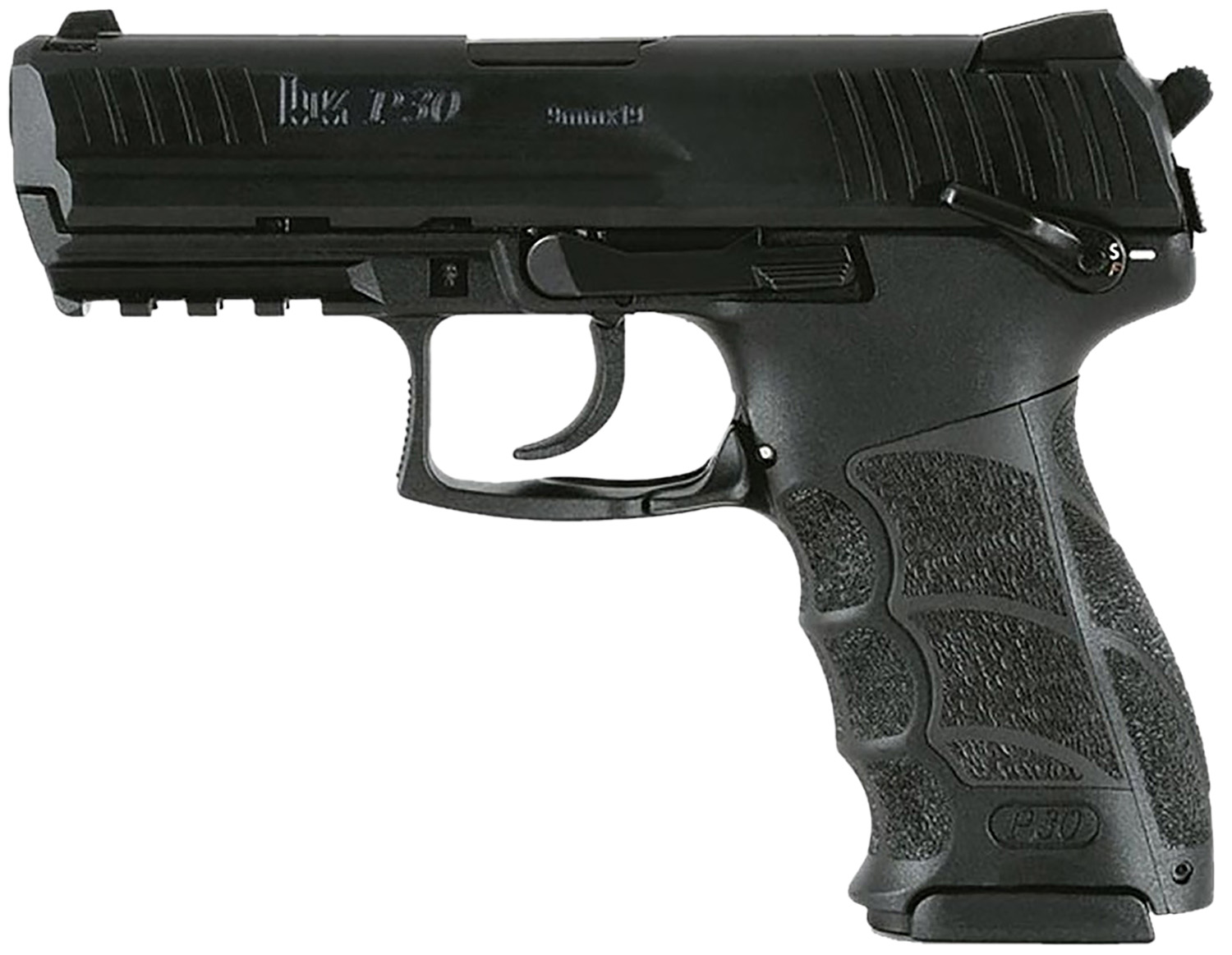 Heckler & Koch P30 V3 9mm 17+1/20+1 Luminescent Sights Black - Heckler & Koch - 9mm