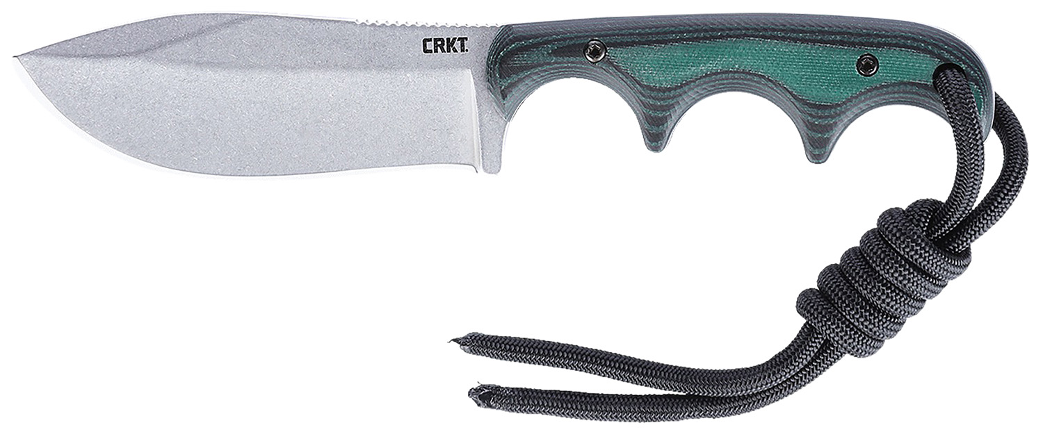 CRKT 2376 Minimalist 2.9" D2 Drop Blade Green Micarta Handle - Columbia River Knife & Tool
