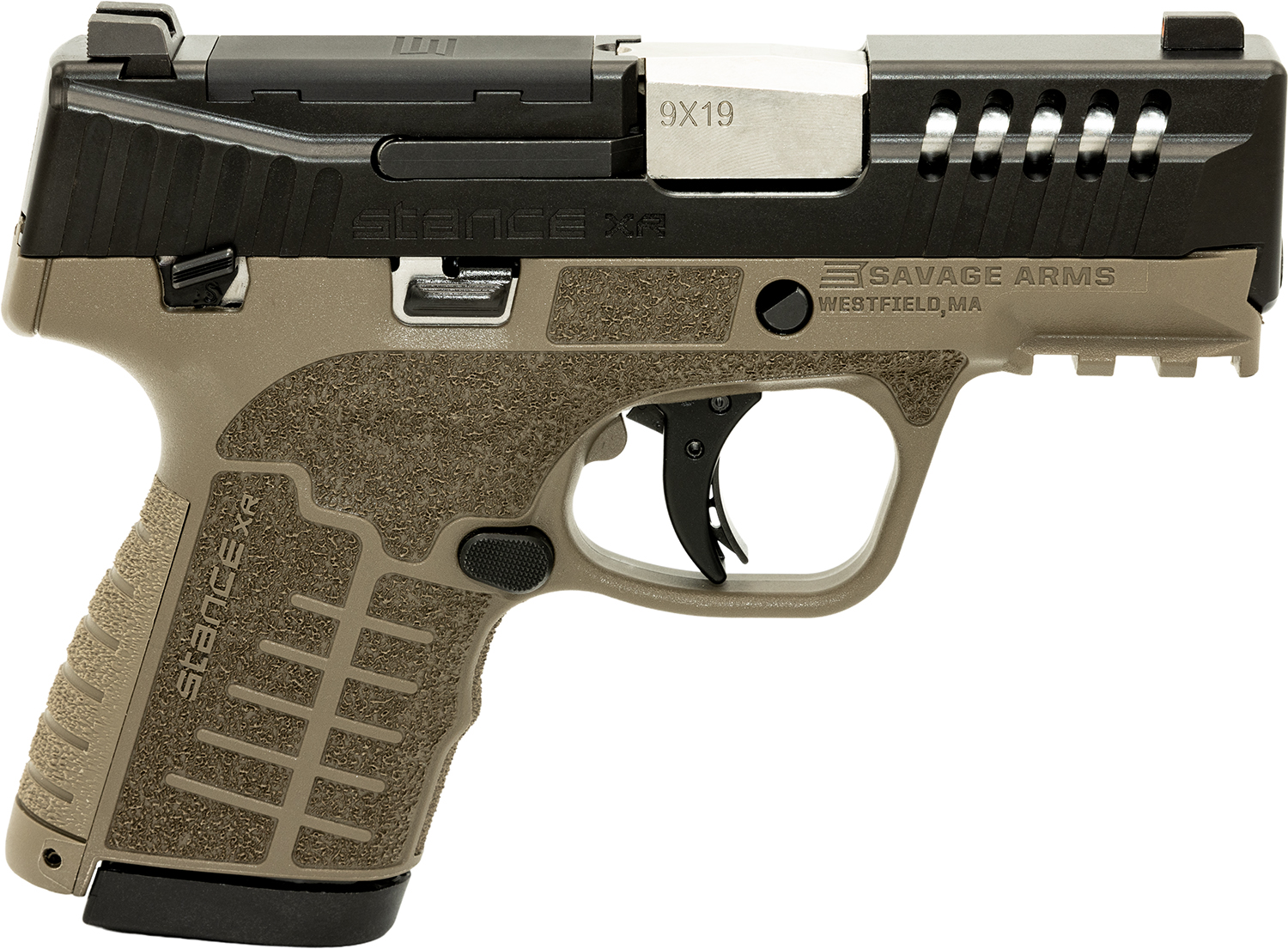 Savage 67055 Stance XR 9MM Pistol 13+1 FDE Ambidextrous 3.2" - Savage Arms - 9mm