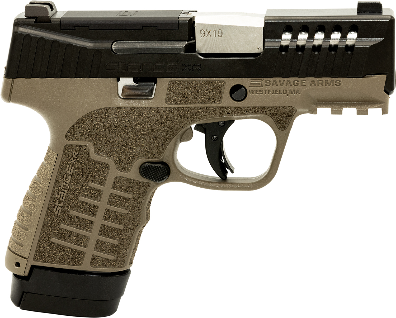 Savage 67064 Stance XR 9MM Pistol 13+1 FDE Ambidextrous 3.2" Barrel - Savage Arms - 9mm