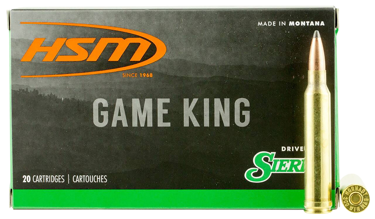 HSM Ammunition 300 SAUM 180gr SBT Game King 20/Box