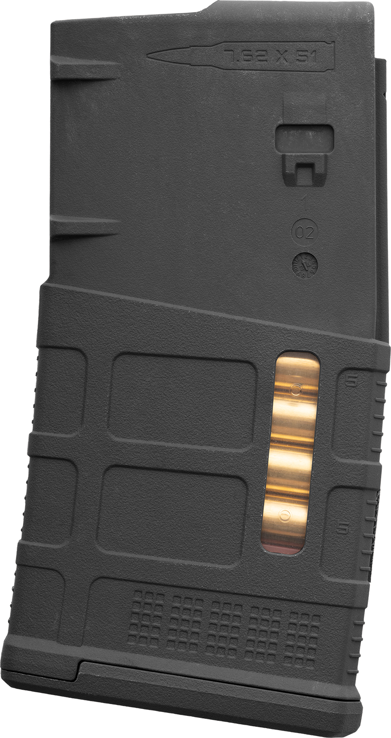 Magpul PMAG 20 LR/SR Gen M3 Window 20rd Black Magazine Fits AR10/M110/SR25 - Magpul Industries - 308 Winchester
