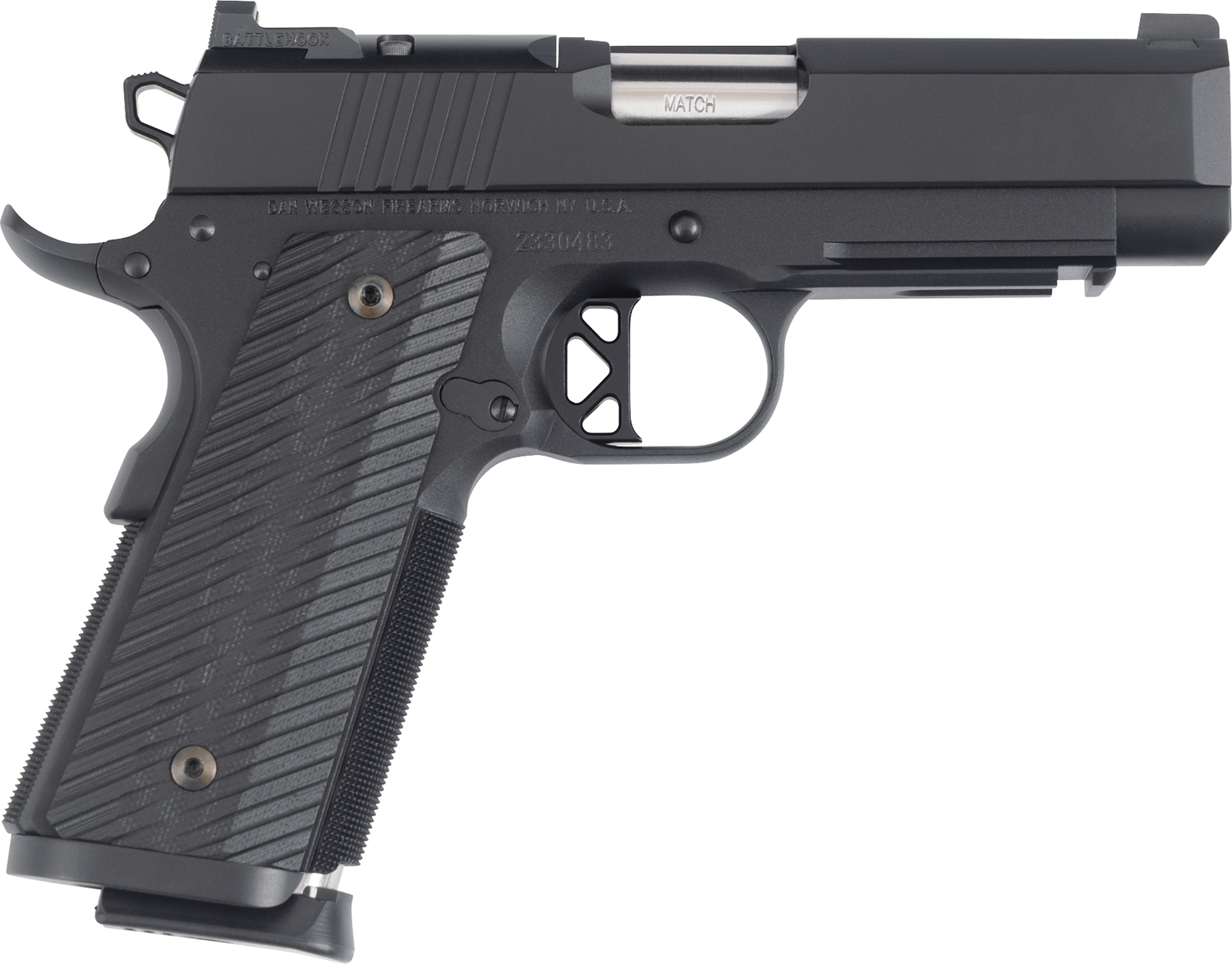 Dan Wesson 017979mm Luger 10+1 4" Stainless Black G10 Grip