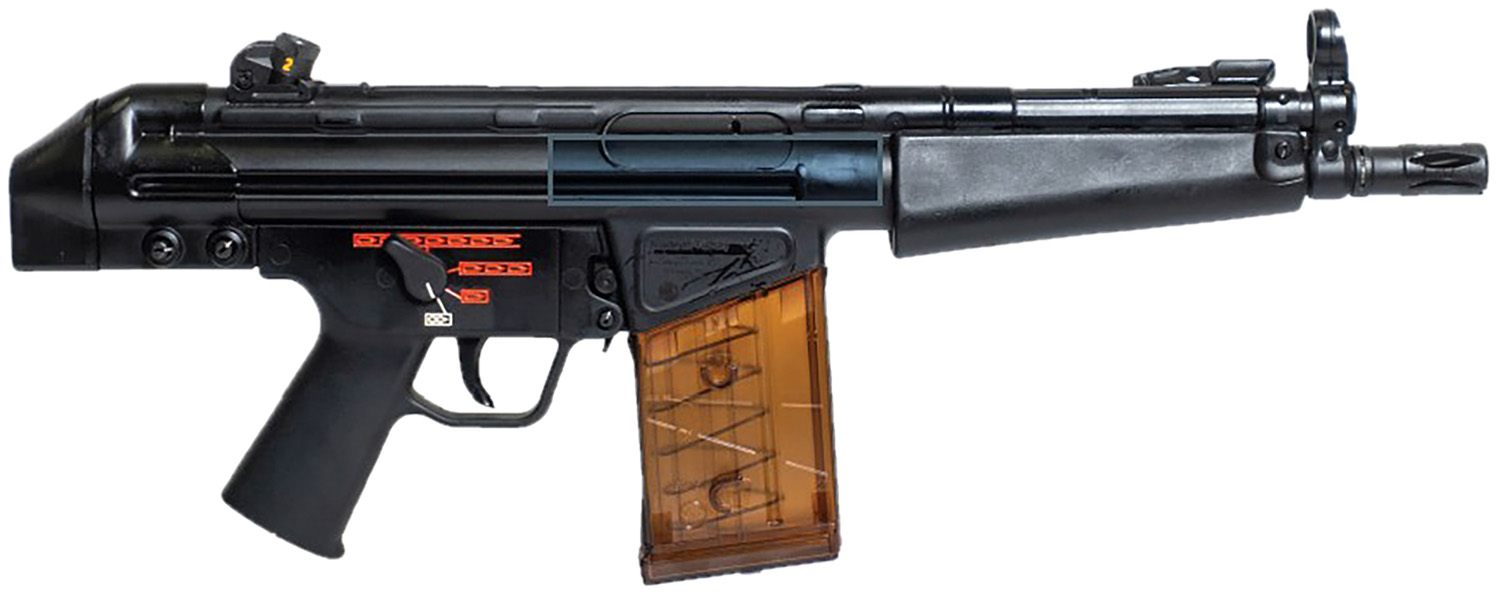 Century Arms HG7887N AP51 PDW 7.62x51 20+1 8.30 Black Steel Barrel, Black Stamped Metal Receiver, Black Navy Style Grip